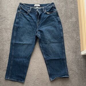 V waist crop straight curve love